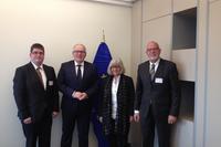 Vizepräsident Timmermans der EU Kommission trifft sich mit der FUEV