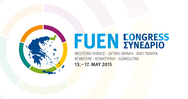 The 60th annual congress of the Federal Union of European Nationalities takes place at the Western Thrace Turks in Greece from 13-17 May 2015 
